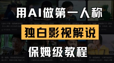 用AI做第一人称独白影视解说，手把手教学，保姆级教程-轻创终点站